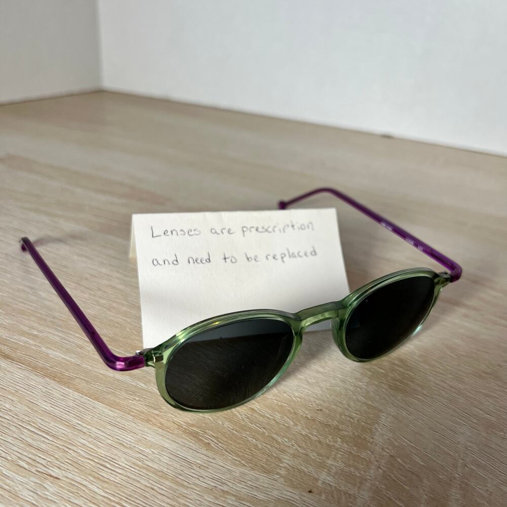 L.A. Eyeworks Code 327 Eyeglasses Round Frames On… - image 1